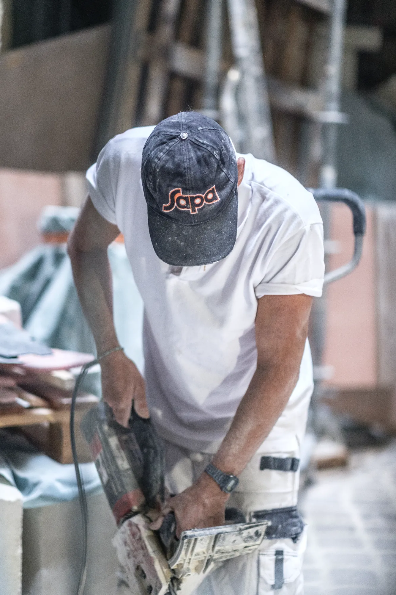 Équipe SAPA sur un chantier de rénovation